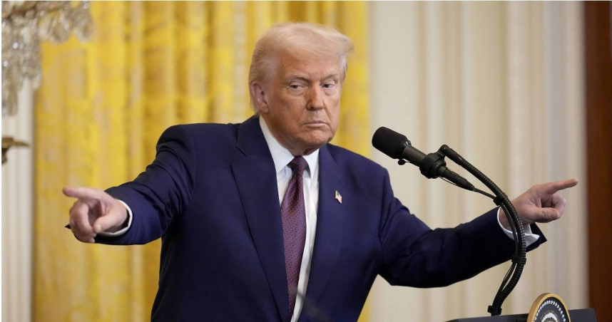 美國總統川普。（圖／達志／美聯社）