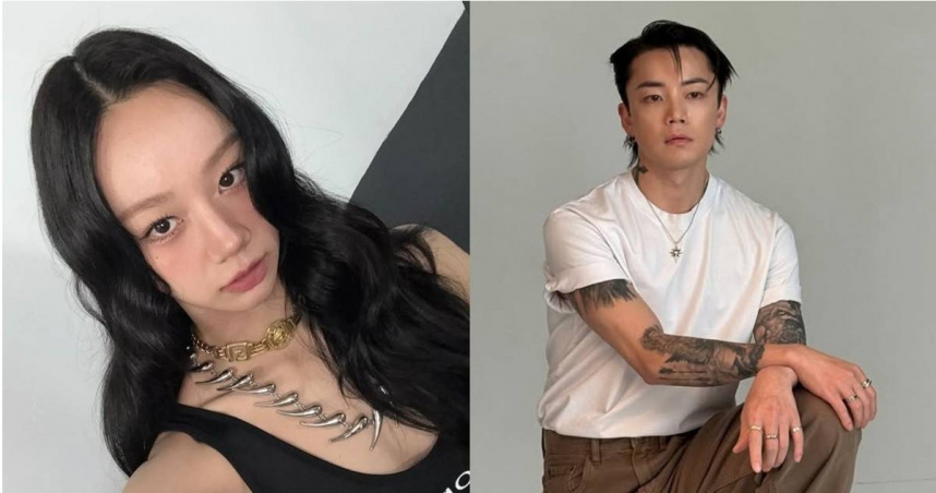 惠利與隸屬於舞團Mbitious的舞者WOOTAE傳出熱戀消息，經紀公司回應「難以確認」。（圖／取自惠利、WOOTAE IG）