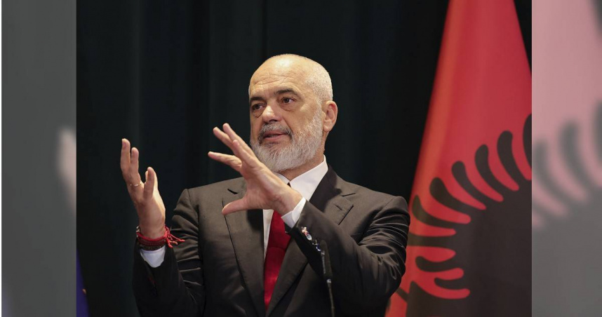 阿爾巴尼亞總理拉馬（Edi Rama）。（圖／達志／美聯社）