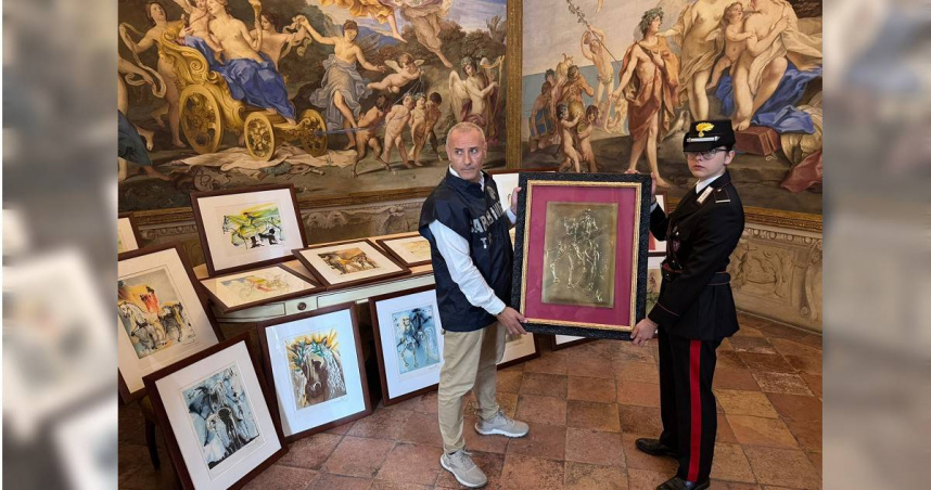 義大利藝術警察近日查扣了21件據稱出自西班牙超現實主義大師達利（Salvador Dalí）之手的藝術作品。（圖／達志／美聯社）