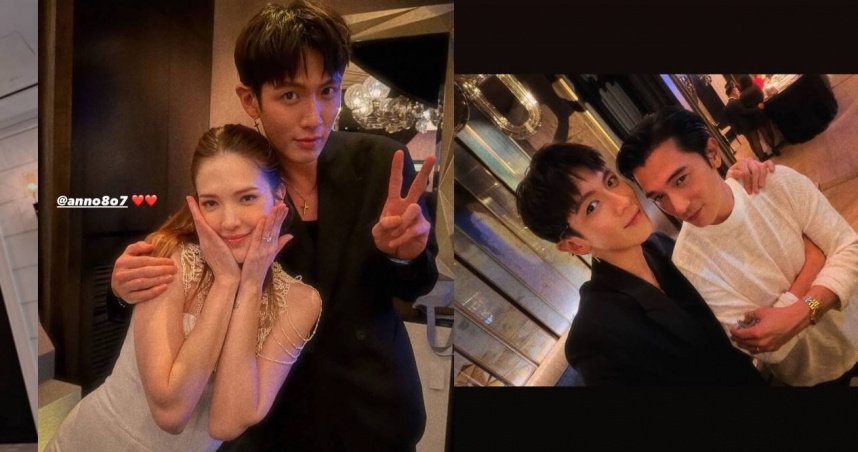 柯震東拍照搭肩許瑋甯被網友酸。（圖／翻攝IG／柯震東）