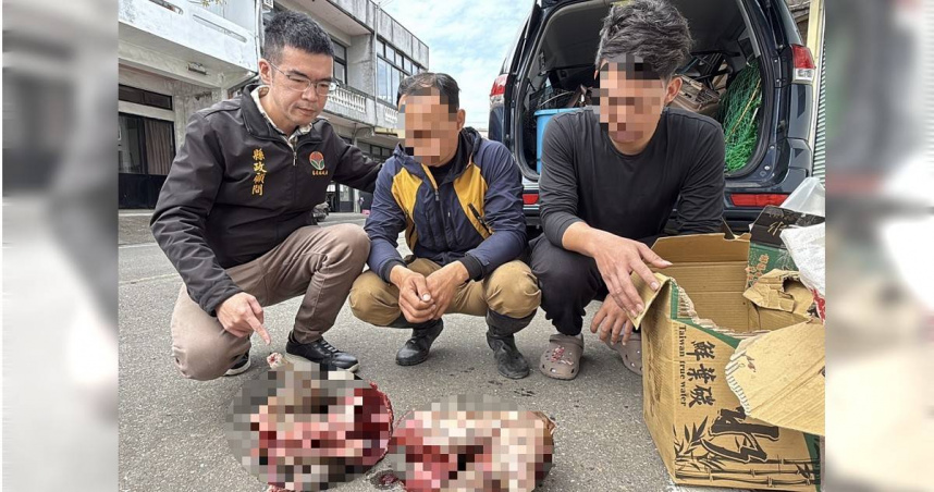 愛的萌芽理事長劉志枰守護弱勢外，還槓上隱藏在桃竹苗山區的非法狗肉產業鏈，多次深入敵營誘出這些血腥屠夫。（圖／劉志枰提供）