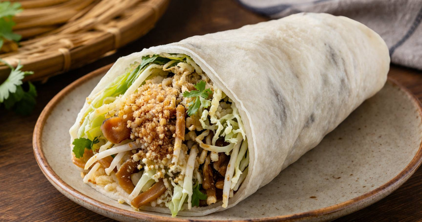 醫師提醒，潤餅最好在購買2小時內吃掉。（圖／AI示意圖）