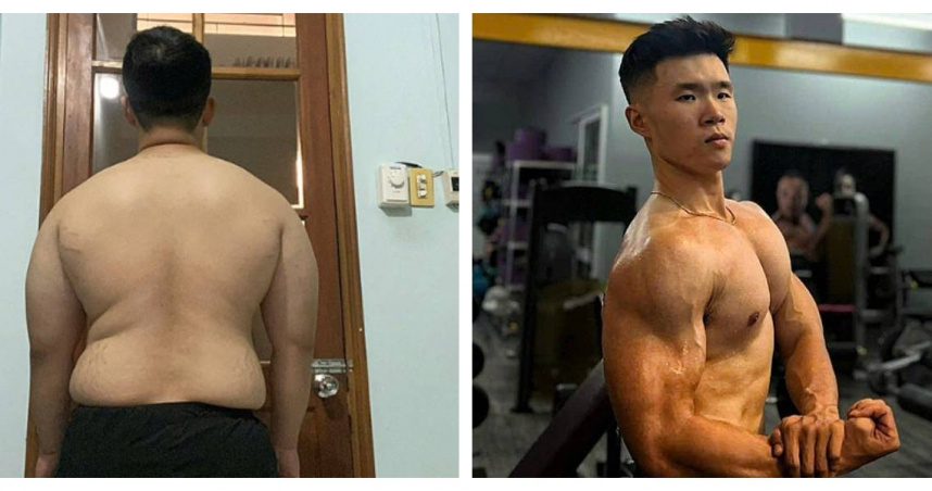 黎黃龍因10次告白遭拒決心減肥，6個月成功甩肉40公斤，人生也因此徹底翻轉。（圖／當事人提供）