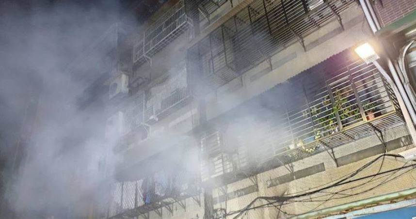 台北中山區公寓凌晨火警！3住戶受困獲救　50歲女住戶18%燒燙傷搶救中