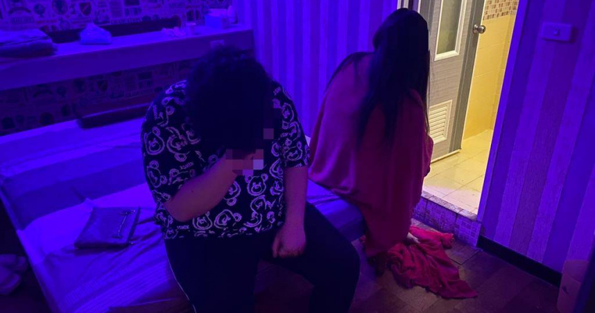 高雄一間養生館打著按摩旗號，暗地裡卻從事性交易，甚至透過社群平台IG大肆宣傳，吸引顧客預約！（圖／警方提供／林雅惠高雄傳真）