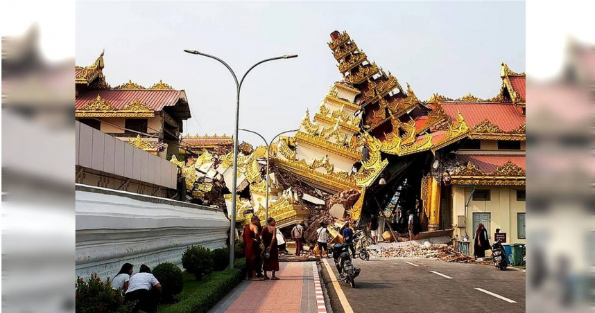 緬甸災區現況。（圖／在台緬甸學生團體提供）