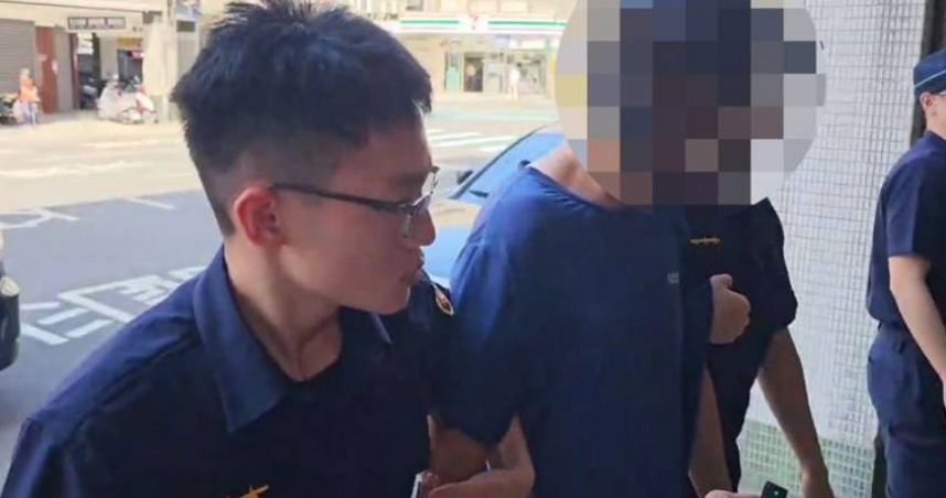 簡姓男子於案發2小時內被逮捕到案。（圖／翻攝畫面）
