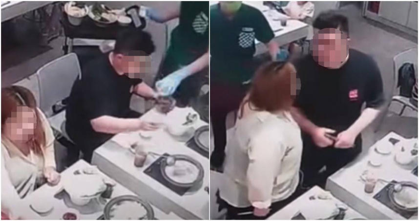 新竹一名媽媽近日帶著女兒前往石二鍋用餐，但隔壁桌的男顧客卻「投擲式」粗魯丟食材，導致女兒遭滾燙熱湯噴濺，怎料向對方反映後，男顧客竟冷回「又不是很嚴重的事！」雙方因此爆發激烈口角。（圖／擷取自Facebook／新竹大小事）