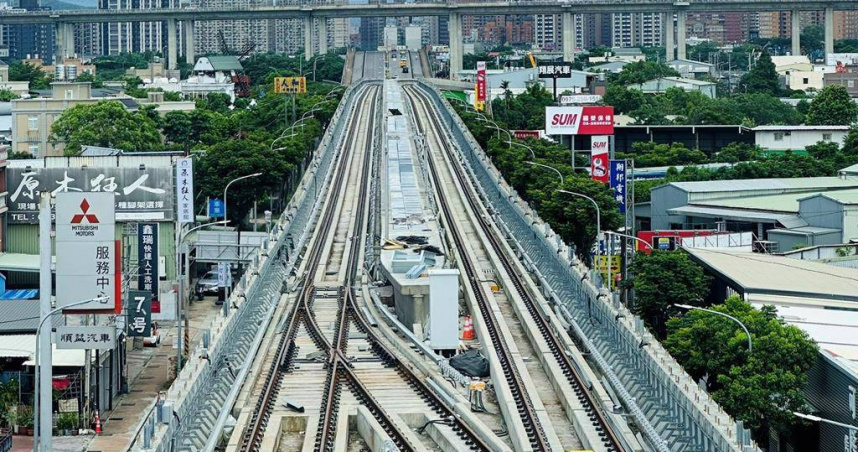 捷運綠線號誌系統施工現況，已陸續完成高架段設備安裝。（圖／捷運工程局提供）