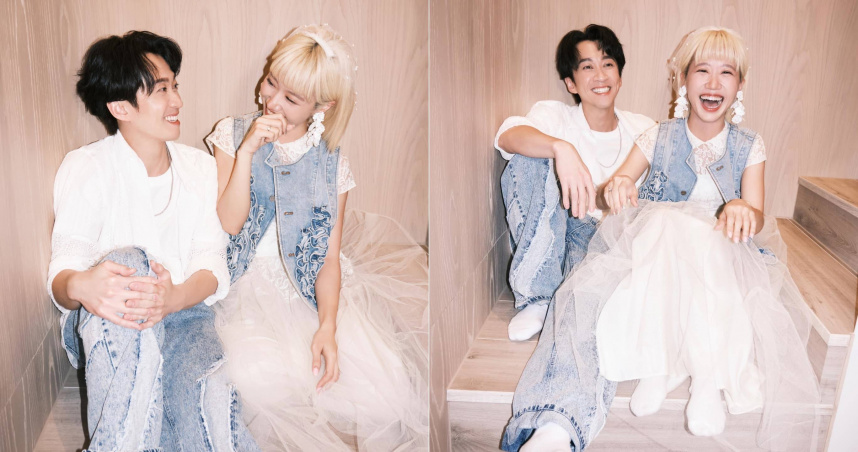 Lulu和陳漢典震撼宣布婚訊。（圖／翻攝自Lulu 黃路梓茵臉書）