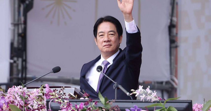 賴清德2024年在雙十國慶發表演說。（資料照／中國時報記者陳俊吉攝）