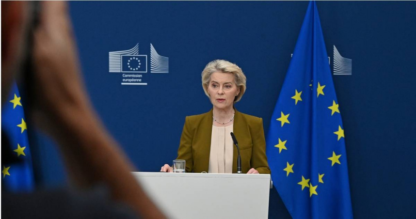 歐盟執委會主席馮德萊恩（Ursula von der Leyen）。（圖／達志／美聯社）