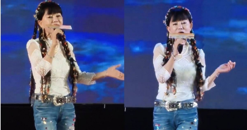 狄鶯廈門商演畫面曝！綁辮子、穿緊身牛仔褲登台　65歲真實狀態衝熱搜