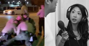 5名美警暴力壓制!華裔女記者無辜被拘留…手機慘遭惡意踩碎