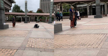 超完美女友!北車遇正妹「趴地上」幫男友拍照 竟是大明星情侶檔