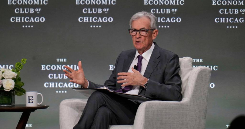 聯準會主席鮑爾（Jerome Powell）。（圖／美聯社／達志）