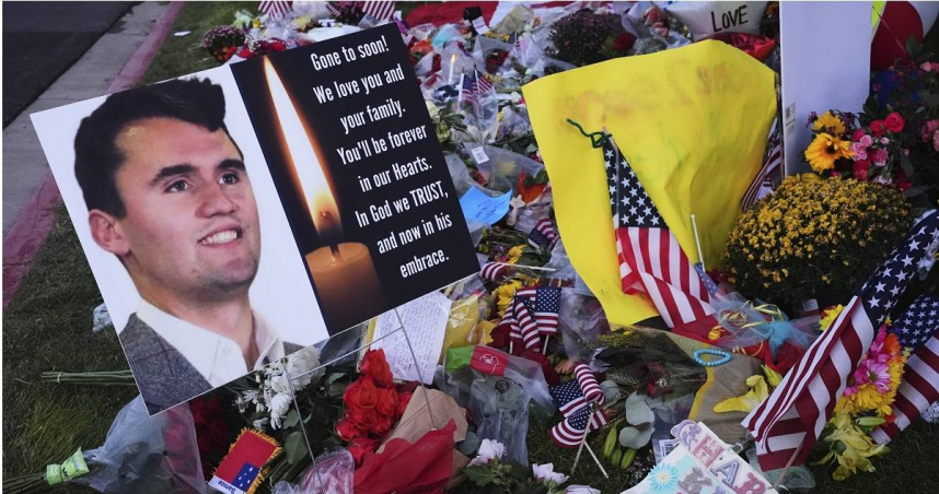 31歲保守派民粹領袖、川普盟友柯克（Charlie Kirk）10日遇刺身亡。（圖／達志／美聯社）