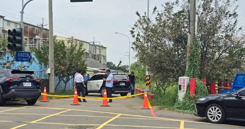 台中沙路街頭今天發生一起兇殺案。（圖／翻攝畫面）