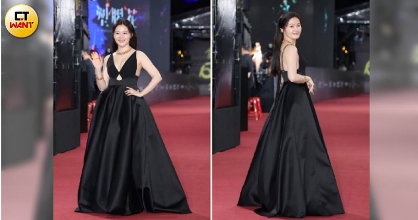 楊小黎低胸鏤空裝辣翻。（圖／本刊攝影組）