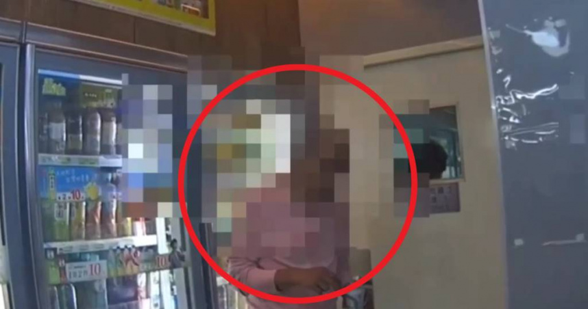 61歲男超商自取啤酒狂喝，被勸阻竟爆氣嗆店員。（圖／翻攝畫面）