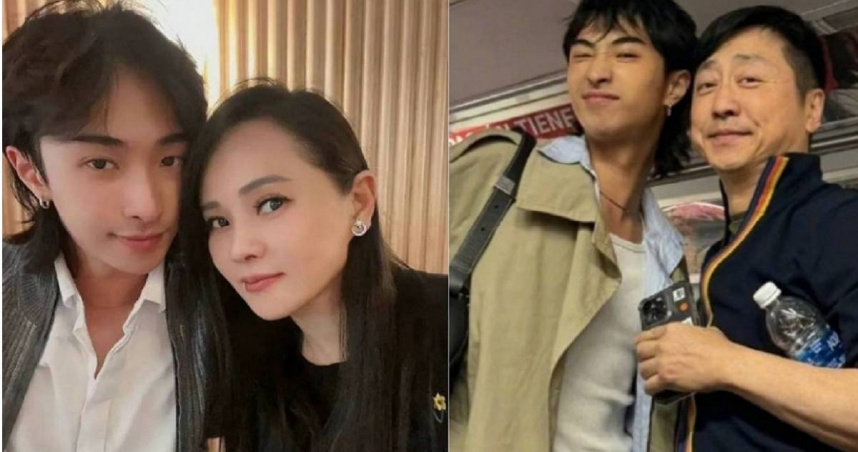 女藝人伊能靜在觀賞兒子庾恩利表演後，有感而發在微博分享這些年育兒心聲。（圖／翻攝自伊能靜微博、翻攝自庾恩利微博）