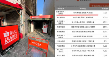 台南市佳里區「戰地風」蝦皮店到店智取門市宣布暫停營業。（圖／翻攝自Google Maps、臉書）