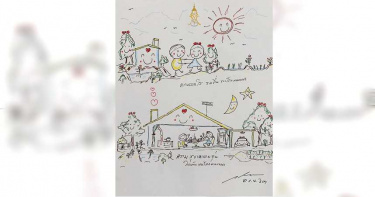 泰王親筆畫曝光!外界好奇「藍衣小女孩」真實身分