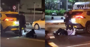 台男騎士「出腳踩脖」!拿安全帽狂砸5分鐘 運匠落淚回憶過程