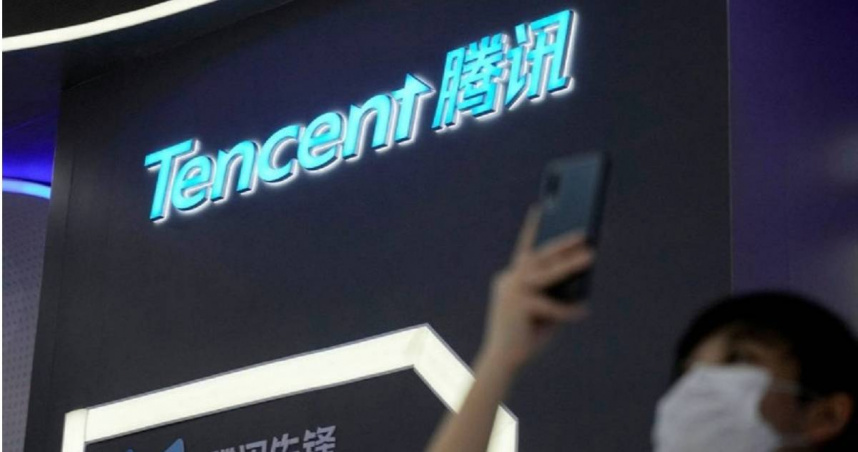 中國網路公司騰訊21日發表深度思考模型。（圖／路透社）