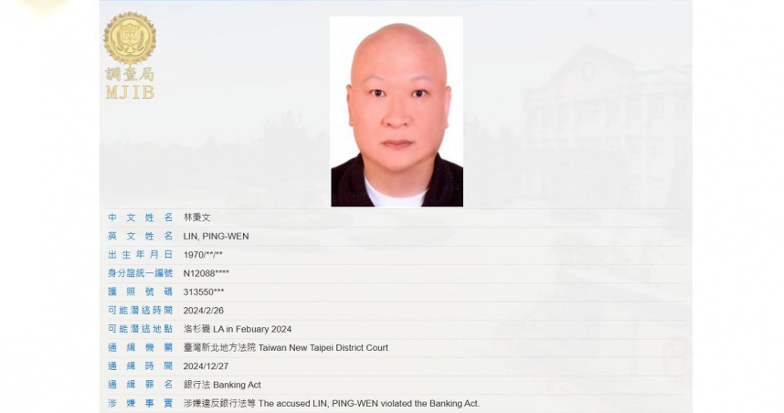 （圖／翻攝自法務部調查局）