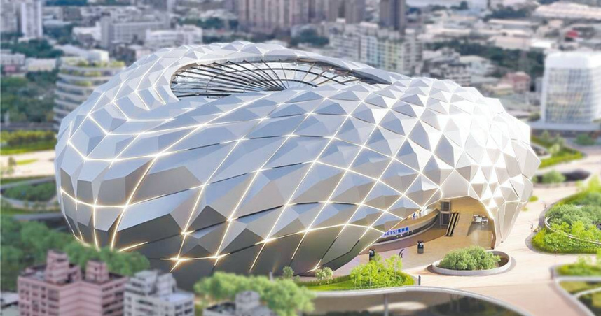 新北市政府選定新北大巨蛋落腳的6大潛力地區，半年內將縮小範圍至2個優先場址，今年底前拍板確定選址。日前公開新北大巨蛋模擬圖，造型令人驚豔。（圖／報系資料照）