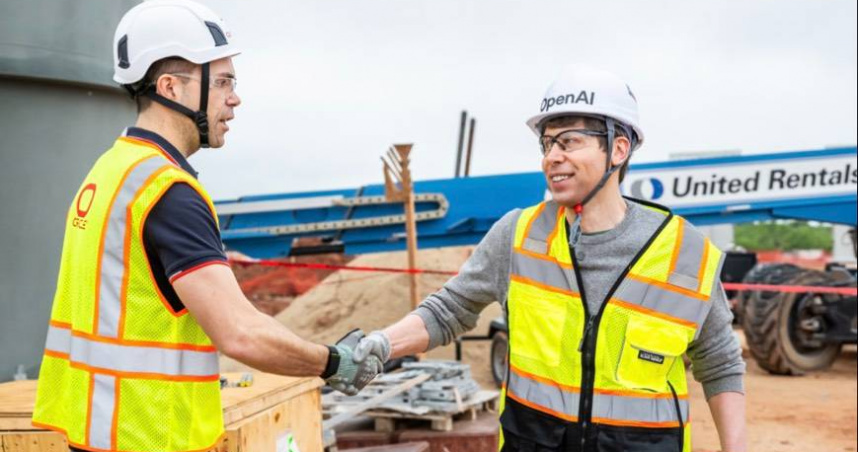 「星際之門」首座資料中心目前已在德州小城艾比林破土動工。（圖／X@Oracle）