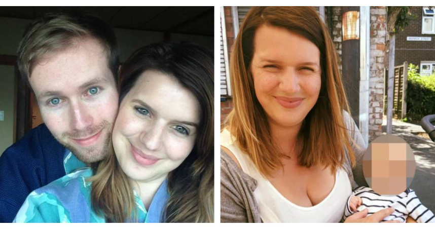 珍妮佛・凱希爾與丈夫羅伯及長子合影，她於2024年堅持居家自然分娩，不幸與新生女兒雙雙身亡。（圖／家屬臉書照片提供）