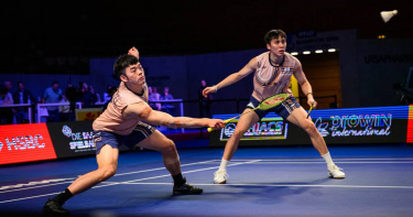 王齊麟（左）、邱相榤（右）經過一番努力，成功搭上年終賽參賽列車。（資料照／Badminton Photo提供）