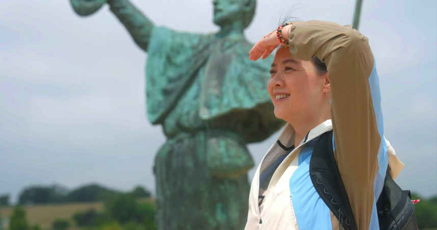 曾寶儀挑戰走西班牙朝聖之路。（圖／公共電視、新傳媒提供）