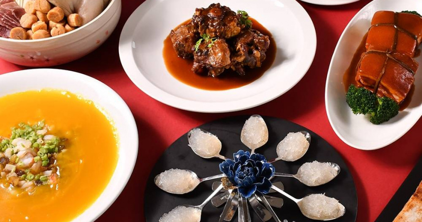 涵碧樓「八寶富貴宴」集結8道頂級佳餚，原價20,080元，早鳥價12,888元。（圖／涵碧樓提供）