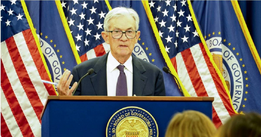聯準會主席鮑威爾（Jerome Powell）。（圖／達志／美聯社）