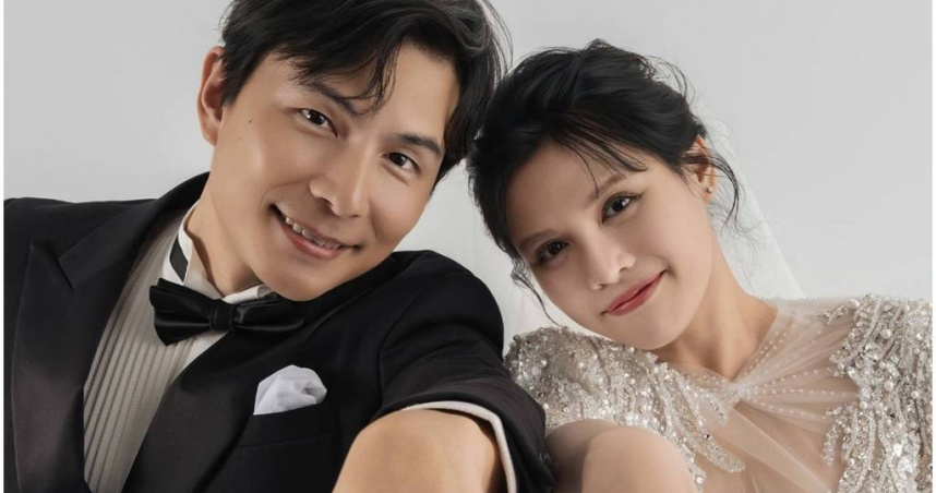 孫協志與夏宇童2月14日舉辦婚禮，孫母未出席引發關注。（圖／翻攝自臉書，夏宇童）