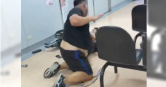 賴男積欠多間醫院醫藥費，6日又在診間暴打耕莘醫院員工而遭逮捕。（圖／翻攝畫面）