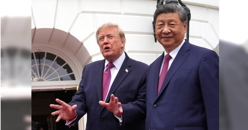 美國總統川普（左）與中國國家主席習近平。（圖／達志／美聯社）