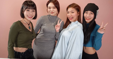 領航員啦啦隊的游敏、凱莉以及經紀人伶伶