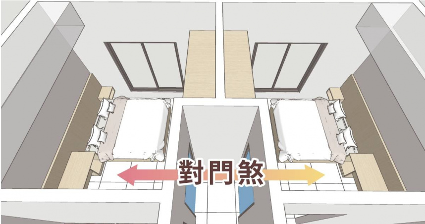 對門煞家人間容易產生口舌紛爭，可在門上掛上珠簾即可輕鬆化解。（圖／狸樂聚提供）