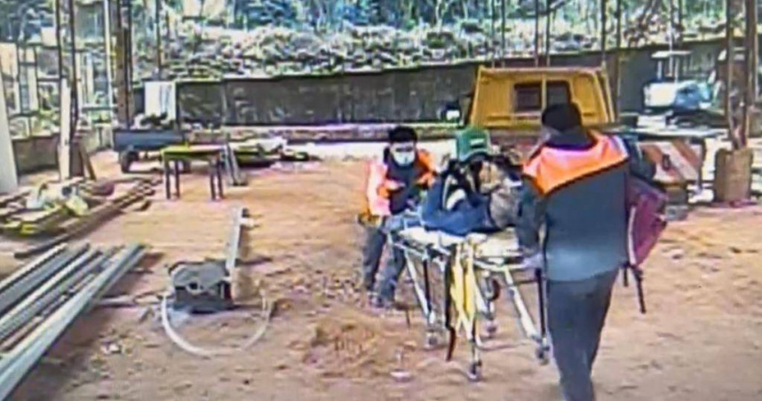 南投男子遭怪手揮擊胸部失去心跳不治。（ 圖／翻攝畫面）