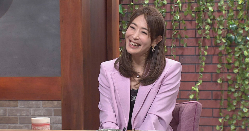 101董座賈永婕在《大雲時堂》節目上提到接任半年後的心情「超開心的」，非常佩服高層有勇氣向她開口。（圖／大雲時堂提供）