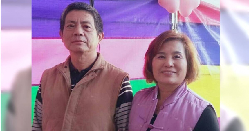 嘉義縣政府機要祕書龔孟麟與妻子官汝濃，今天聲明要求鄭淑分道歉否則提告。（圖／翻攝畫面）