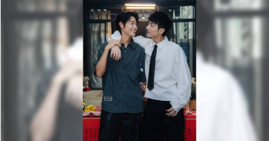 Teddy陳向熙（左）最近在高雄拍《向流星許願的我們》，與鍾岳軒（右）組CP。（圖／有意思國際傳媒有限公司提供）