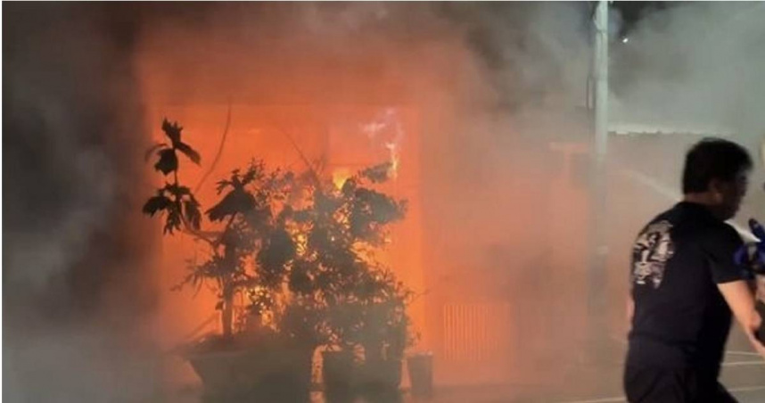 女租客縱火釀2死，怒燒租屋遭重判起訴。（圖／翻攝畫面）