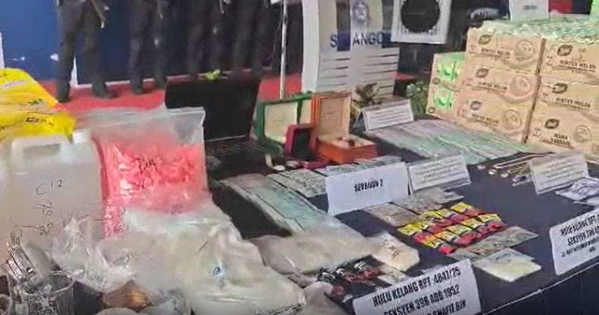 馬來西亞警方逮捕3名涉案台籍男子，疑為煉毒集團主力成員。（圖／翻攝自大馬中國報）