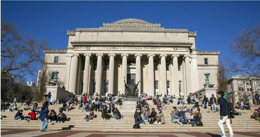 美國哥倫比亞大學（Columbia University）。（圖／達志／美聯社）